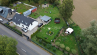 Drohnenaufnahmen im Herbst - Umfassend saniertes, hochwertiges Einfamilienhaus mit Erdwärme und großem Garten bei Rostock