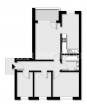 Grundriss - Bezugsfreie 4-Zimmer-Wohnung mit West-Loggia und Keller