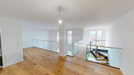 Blick aus dem Schlafbereich - Loft trifft feinen Sandstrand & malerische Natur – Wohlfühlort im beliebtesten Ostseebad