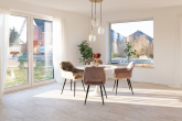 Essbereich mit Gartenblick - Endlich angekommen! Neu errichtete Doppelhaushälfte in Top-Lage!