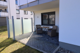 Terrasse 2 - Wunderschöne 3 Raum-Eigentumswohnung mit 2 Terrassen und eigenem Grundstück! Familien willkommen!