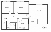 Grundriss - Charmante 3-Zimmer-Eigentumswohnung mit Balkon in begehrter Lage nahe des Checkpoint Charlie